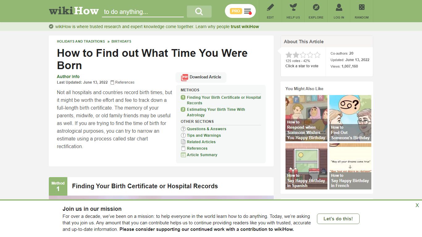 How to Find out What Time You Were Born: 9 Steps (with Pictures) - wikiHow